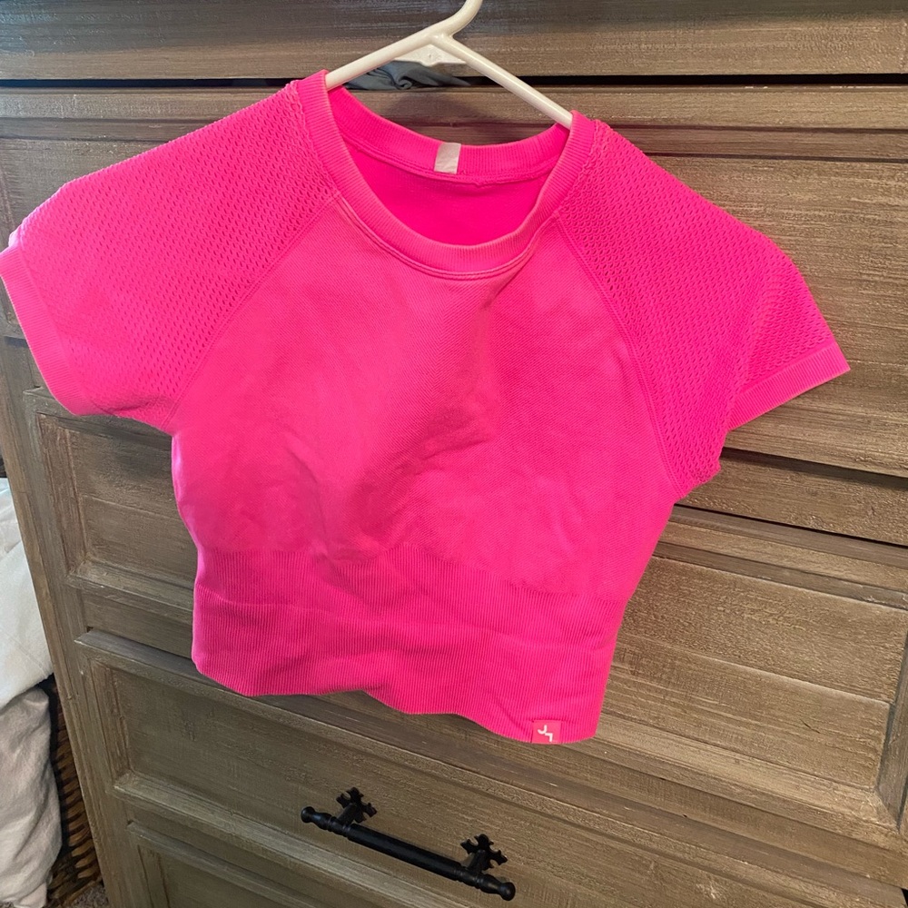 Target Hot Pink Ribbed Top
